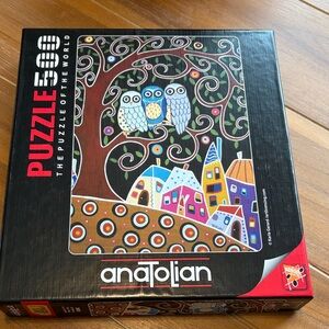 Whimsical Owl and Houses Puzzle - 500 Pieces